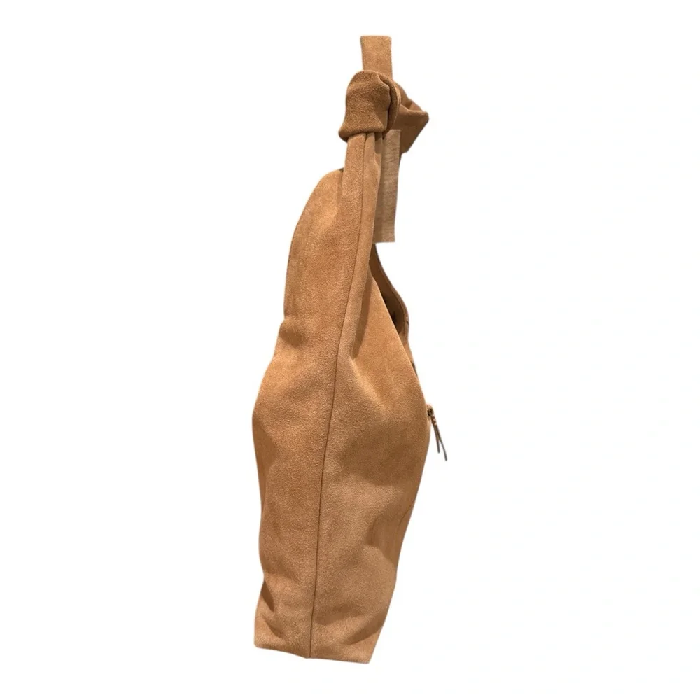American Leather Co. Marietta‎ Knot Hobo 2.0 Nutmeg  Suede